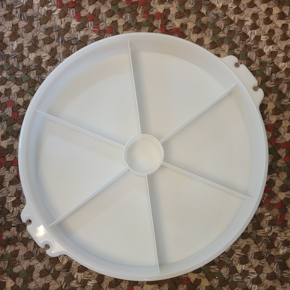 Vintage Tupperware Divided Serving Party Tray